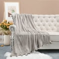 thumbnail image 1 of Home Soft Things Pompom Throw - String - 50" x 60", 1 of 7