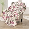 thumbnail image 1 of Home Soft Things Printed Flannel Throw - Carnation Red - 60" x 80", 1 of 8
