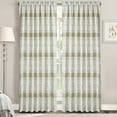 thumbnail image 1 of Home Soft Things Printed Microfiber Curtain - Emma 2 Piece Set - Taupe - 60" x 84", 1 of 8