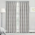 thumbnail image 1 of Home Soft Things Printed Microfiber Curtain - Tribal Medallion 2 Piece Set - Grey - 60" x 84", 1 of 6