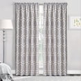 thumbnail image 1 of Home Soft Things Tribal Medallion Grey Curtain Set - 2 Panels - 60"x84", 1 of 6