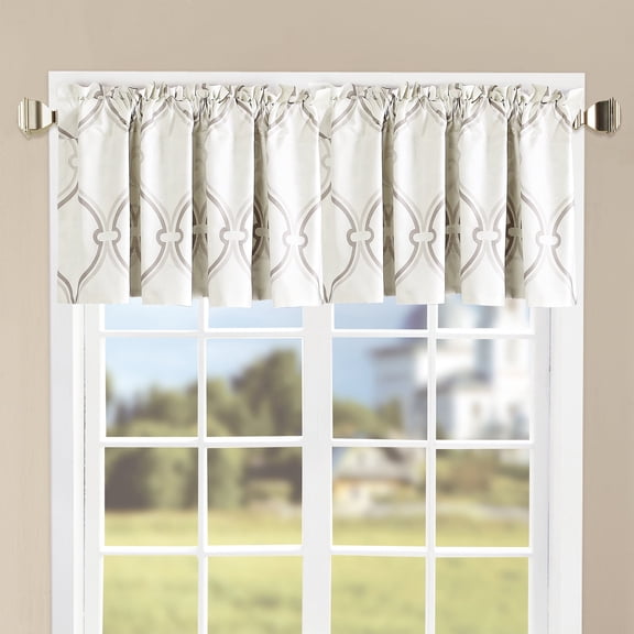 Home Soft Things Marisol Grey Valance Set - 2 Panels - 60"x18"