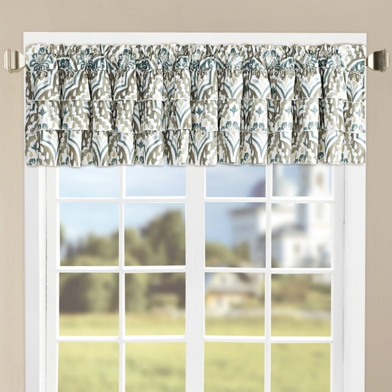 Home Soft Things Printed Microfiber - Tivoli Valance 2 Piece Set - 52" x 18"