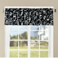 thumbnail image 1 of Home Soft Things Printed Microfiber Valance - LA Boheme 2 Piece Set - Black - 60" x 18", 1 of 5