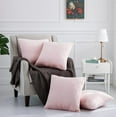 thumbnail image 1 of Home Soft Things Rabbit Faux-fur Throw Pillow Cover 4 Piece Set, 20" x 20", Soft Pink, 1 of 3