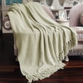 thumbnail image 1 of Home Soft Things Reversible Tweed Throw Blanket, Super Soft & Cozy - Oyster Shell, 60x80", 1 of 8