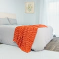 thumbnail image 1 of Home Soft Things Saga Double Sided Faux Fur Throw - Burnt Orange - 50" x 60", 1 of 9