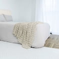 thumbnail image 1 of Home Soft Things Saga Double Sided Faux Fur Throw - Fog - 50" x 60", 1 of 9