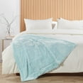 thumbnail image 1 of Home Soft Things Serengeti Double Sided Faux Fur Throw - Light Blue - 50" x 70", 1 of 8