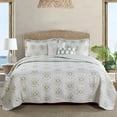 thumbnail image 1 of Home Soft Things 5 Piece Printed Quilts Bedspread Set - Bloom Medallion - King (102"x90"), 1 of 13