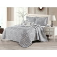 thumbnail image 1 of Home Soft Things 5 Piece Printed Quilts Bedspread Set - Tribal Medallion - King (102"x90"), 1 of 7
