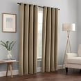 thumbnail image 1 of Home Soft Things Solid Blackout Curtains/Drapes Thermal Insulated Grommet Darkening Curtains, 2 Curtains and 2 Tiebacks Set - Amphora - 54 x 63 inches, 1 of 7