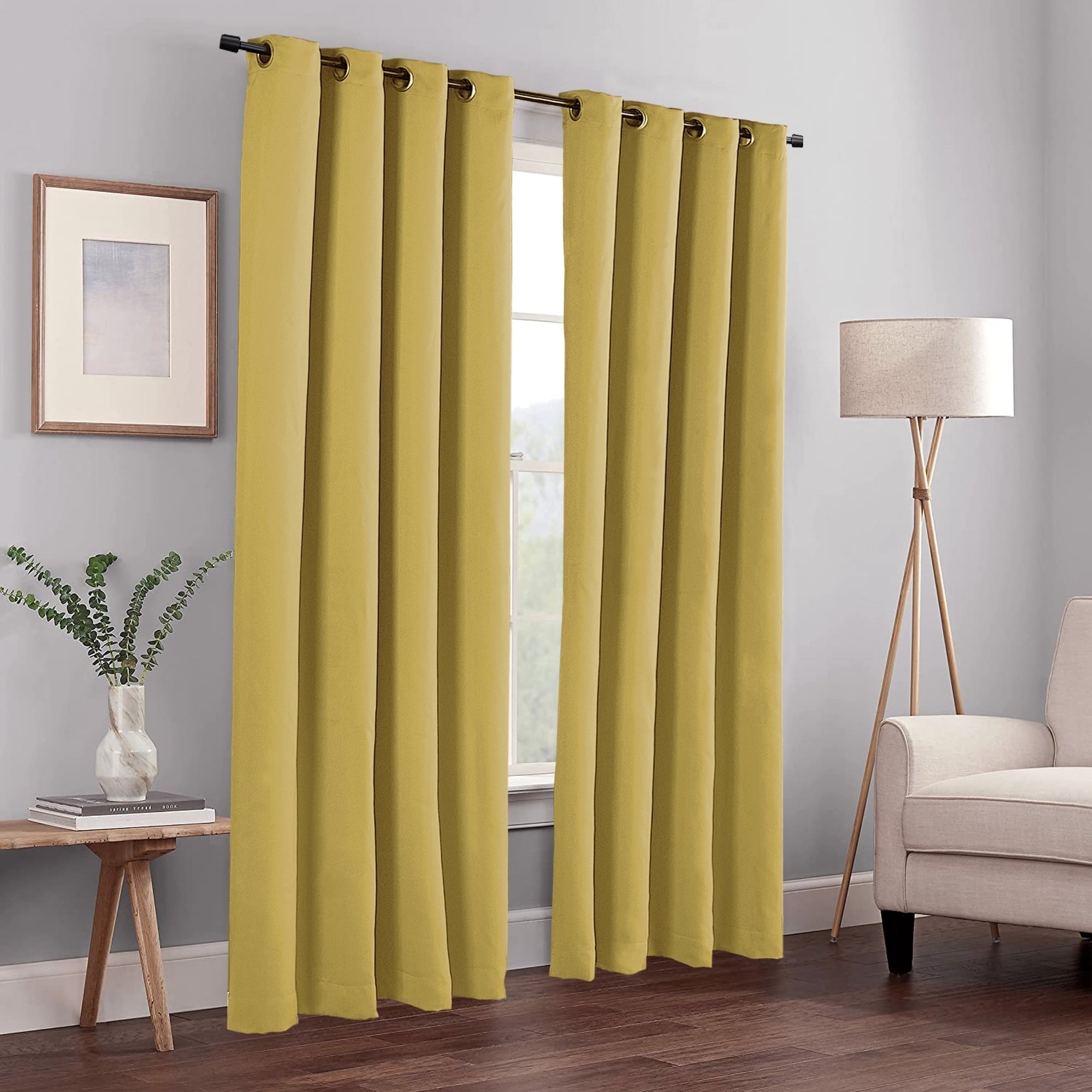 Home Soft Things Solid Blackout Curtains/Drapes Thermal Insulated