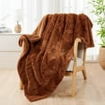 thumbnail image 1 of Home Soft Things Solid Faux Fur Throw - Umber - 50" x 60", 1 of 10