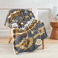 thumbnail image 1 of Home Soft Things Southwest Faux Fur Sherpa Throw - Grey - 50" x 60", 1 of 13