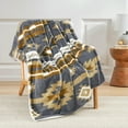 thumbnail image 1 of Home Soft Things Southwest Faux Fur Sherpa Throw - Grey - 60" x 80" Jumbo, 1 of 13