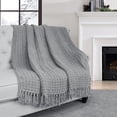 thumbnail image 1 of Home Soft Things Space Yarn Throw - Charcoal Grey - 60" x 80" Jumbo, 1 of 7
