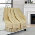 thumbnail image 1 of Home Soft Things Space Yarn Throw - Light Camel - 60" x 80" Jumbo, 1 of 7
