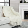 thumbnail image 1 of Home Soft Things Space Yarn Throw - String/Ivory - 60" x 80" Jumbo, 1 of 7