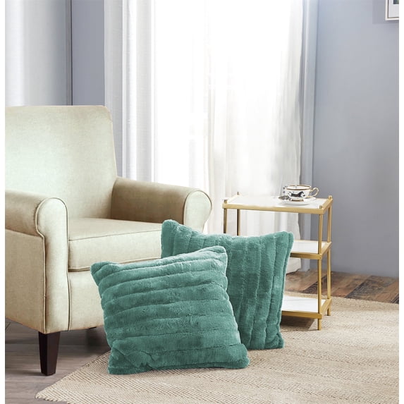 Home Soft Things Super Soft Decorative Pillow Covers, Set of 2, Jadeite, 26" x 26"