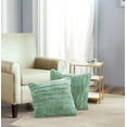 thumbnail image 1 of Home Soft Things Super Soft Decorative Pillow Covers, Set of 2, Sea Foam, 26" x 26", 1 of 3