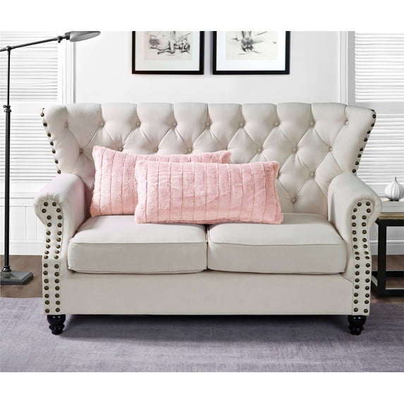Home Soft Things Super Soft Decorative Pillow Covers, Set of 2, Soft Pink, 14" x 26"