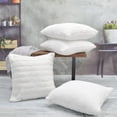 thumbnail image 1 of Home Soft Things Super Soft Decorative Pillow Covers, Set of 4, 20x20 inches, Bright White, 1 of 5
