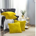 thumbnail image 1 of Home Soft Things Super Soft Decorative Pillow Covers, Set of 4, 20x20 inches, Lemon Curry, 1 of 2
