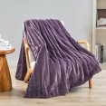 thumbnail image 1 of Home Soft Things Super Soft Decorative Throw Blanket - Black Plum - 60" x 80" Jumbo, 1 of 7