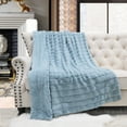 thumbnail image 1 of Home Soft Things Super Soft Decorative Throw Blanket - Arona - 60" x 80" Jumbo, 1 of 8
