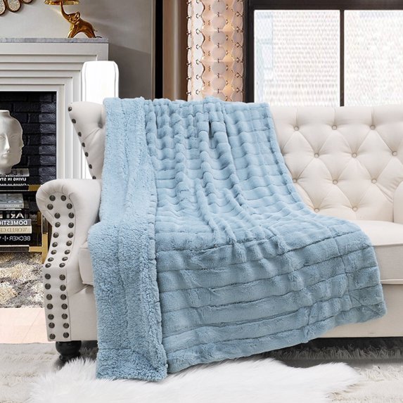 Home Soft Things Super Soft Decorative Throw Blanket - Arona - 60" x 80" Jumbo