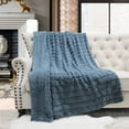 thumbnail image 1 of Home Soft Things Super Soft Decorative Throw Blanket - Blue Mirage - 60" x 80" Jumbo, 1 of 8