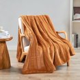 thumbnail image 1 of Home Soft Things Super Soft Decorative Throw Blanket -Honey Ginger - 60" x 80" Jumbo, 1 of 6