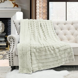 Tasseled Knit Throw Blanket Home Decor - Cream - 70X100cm