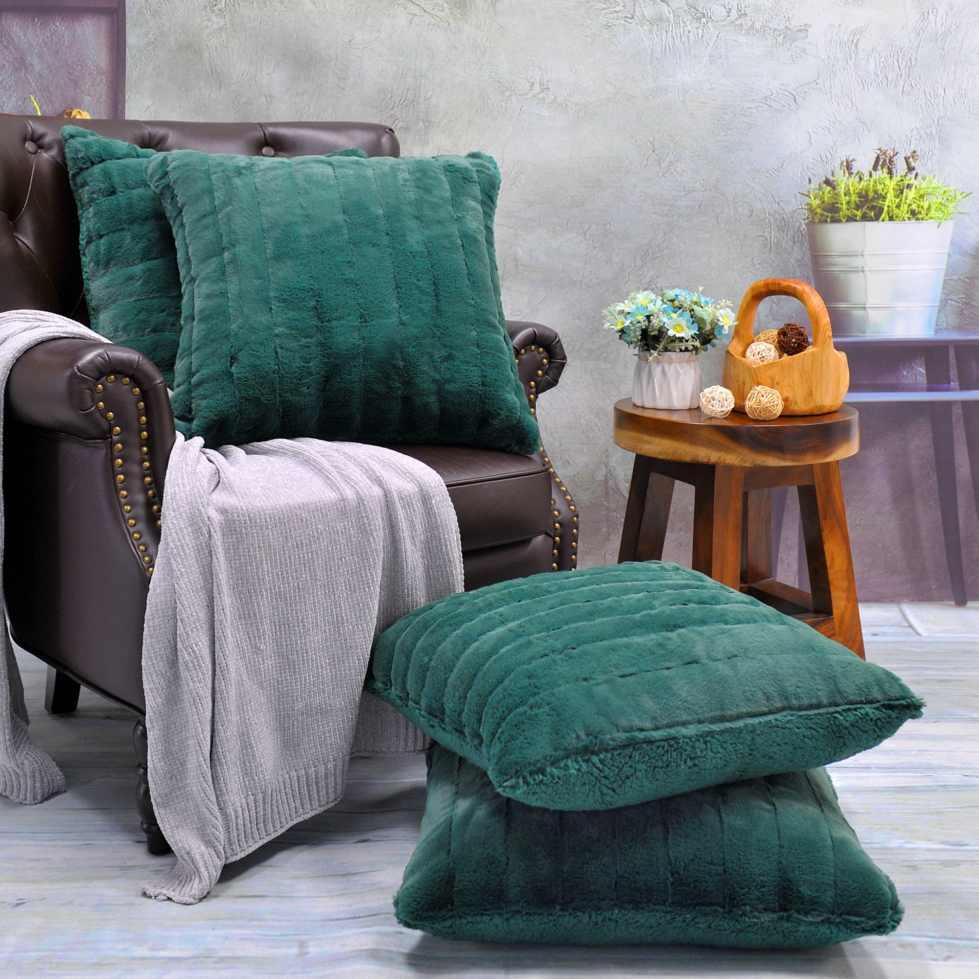 Dark teal throw pillow sale