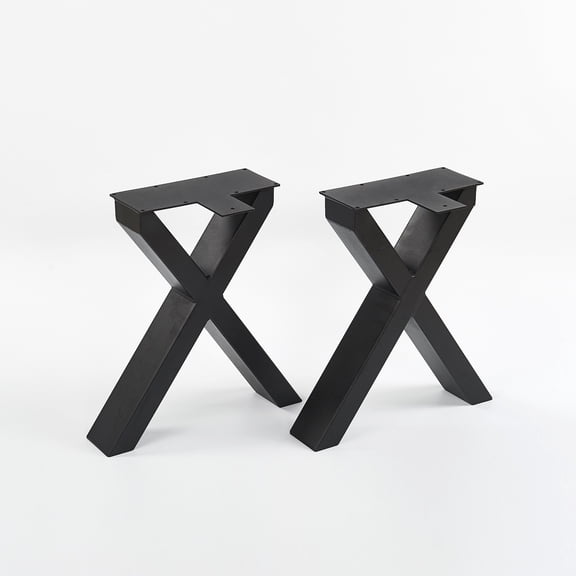 Home Soft Things Table Leg - X-Type - Black - 30.5X40.6X38CM(16")
