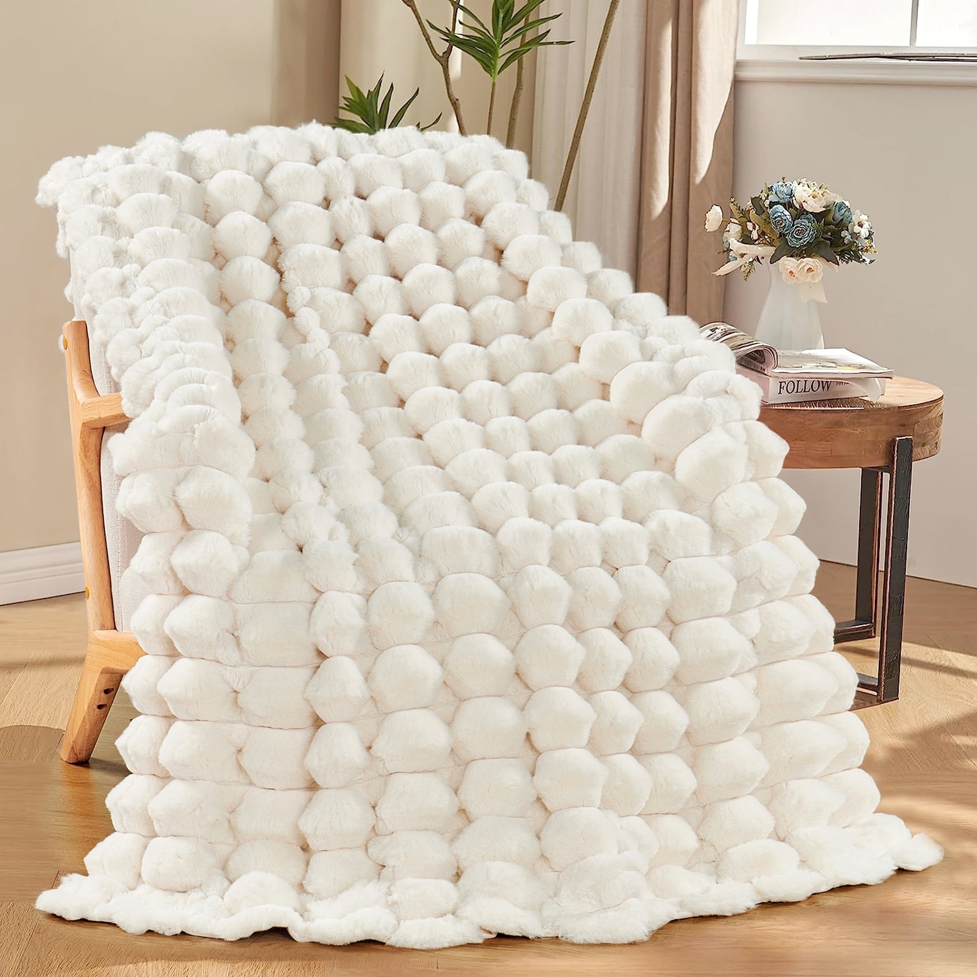Textured throw hotsell