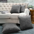 thumbnail image 1 of Home Soft Things Textured Velvet 4 Piece Throw Pillow Cover Set - Peat - 20" x 20", 1 of 7