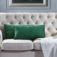 thumbnail image 1 of Home Soft Things Textured Velvet Pillow Covers (Set of 2), - Eden - 14" x 26", 1 of 5