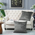 thumbnail image 1 of Home Soft Things Textured Velvet Pillow Covers (Set of 2), - Steeple Gray - 26" x 26", 1 of 4