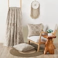thumbnail image 1 of Home Soft Things Throw Combo - Geo Tatami Faux Fur & Pillow Cover Set - Humus - 50" x 60", 1 of 8