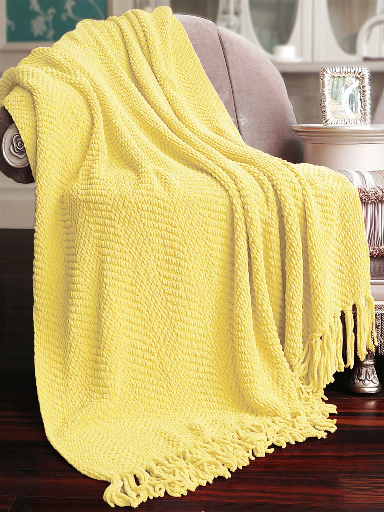 Marigold Woven Throw Blanket