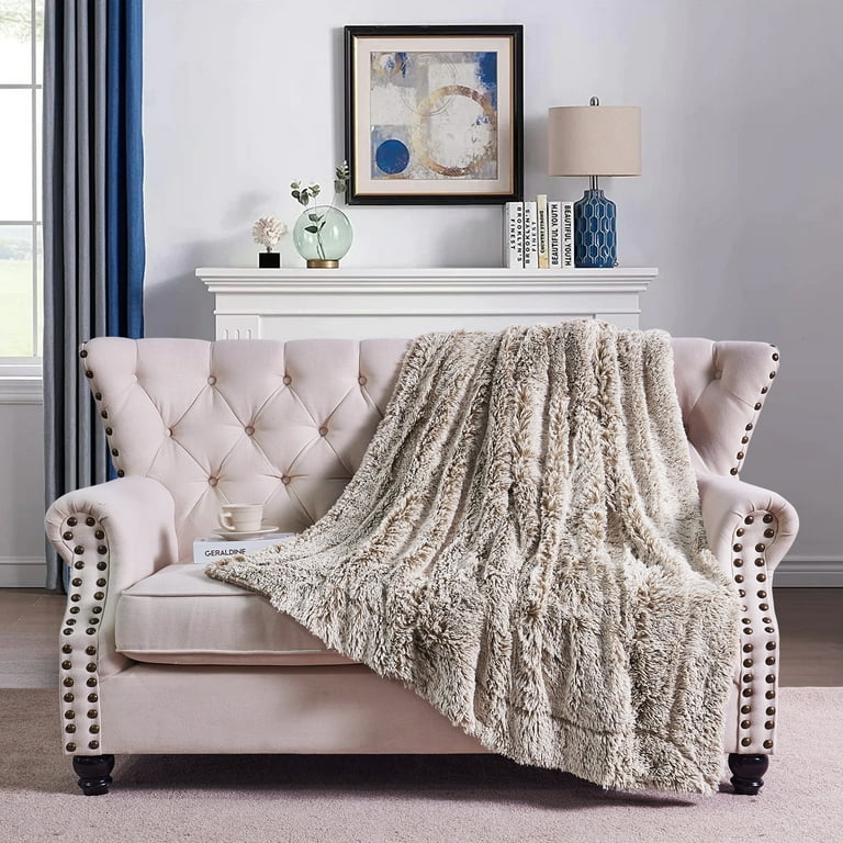 Home Soft Things Woolly Mammoth Throw Tannin 50 x 60