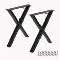 thumbnail image 1 of Home Soft Things X-Type Iron Solid Metal Furniture Table Legs 30" (2 pc), 1 of 5