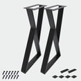 thumbnail image 1 of Home Soft Things Z Shape Table Leg 2 Pcs with Screws - 24'', 1 of 7