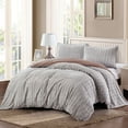 thumbnail image 1 of Home Soft things 3 Piece Faux Fur Duvet Cover Set - Paris - Queen (92" x 90"), 1 of 3