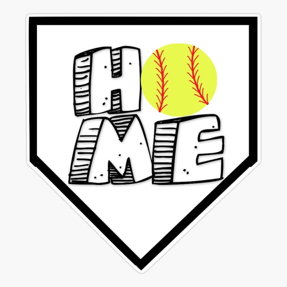 Home Softball Field Sports Sticker