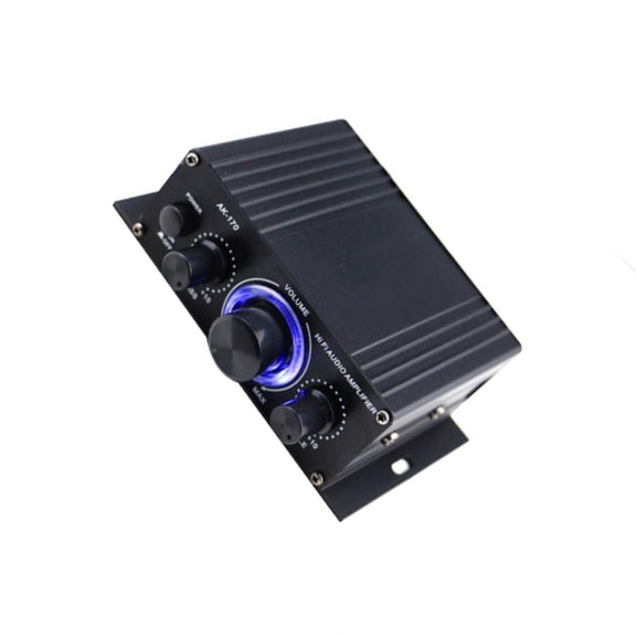 Home Sound System Digital Amplifier 12V 2A 20W+20W Double Channel HiFi 2.0 Stereo Sound Amplifier Home Studio Office