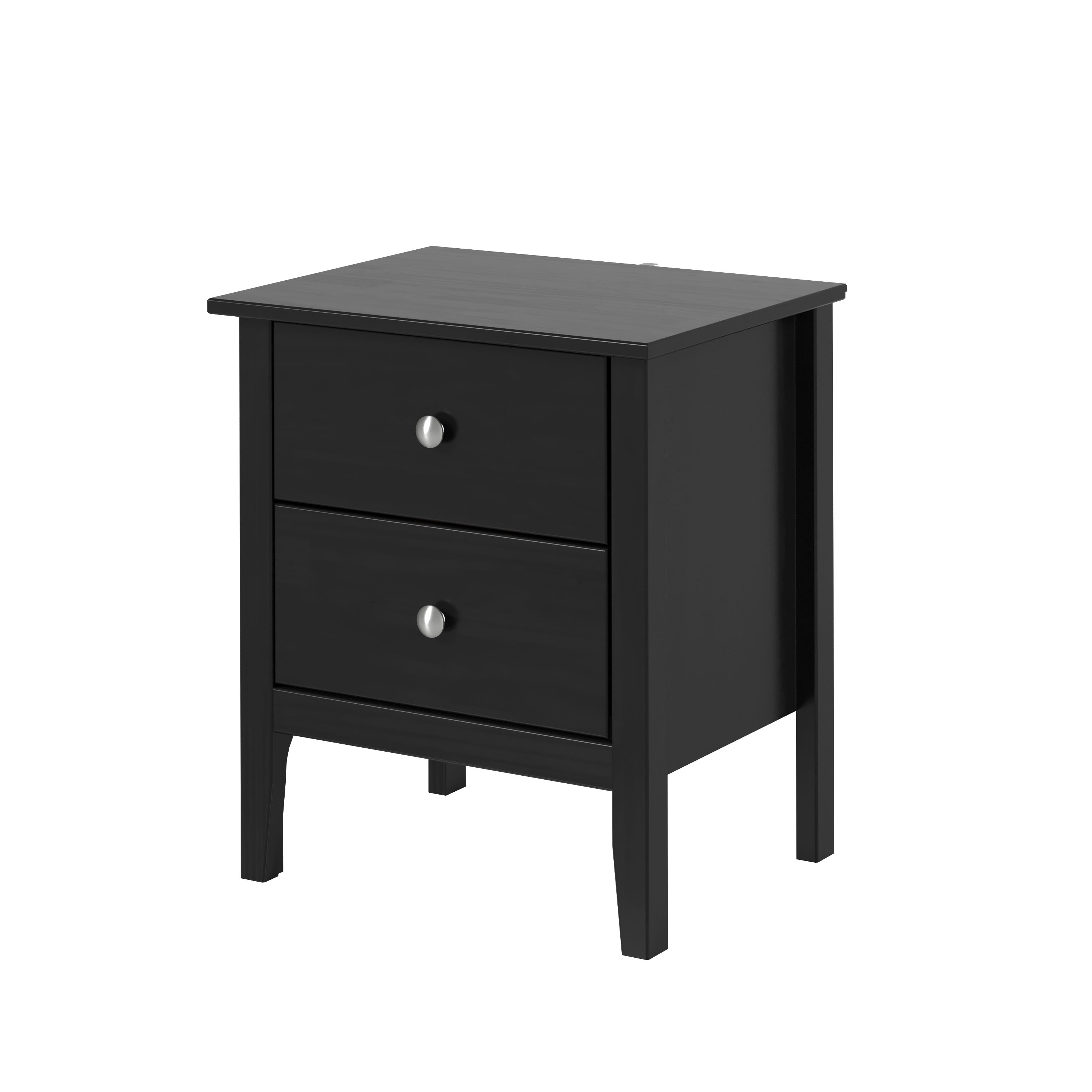 Home Source 23" Elegant TwoDrawer Night Stand A MustHave Modern