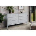thumbnail image 1 of Home Source 32.5" 6-Drawer Chest for Bedroom - Premium Dressers Bedroom Furniture - Spacious Chest of Drawers in Sturdy Solid Pinewood/MDF, 1 of 5